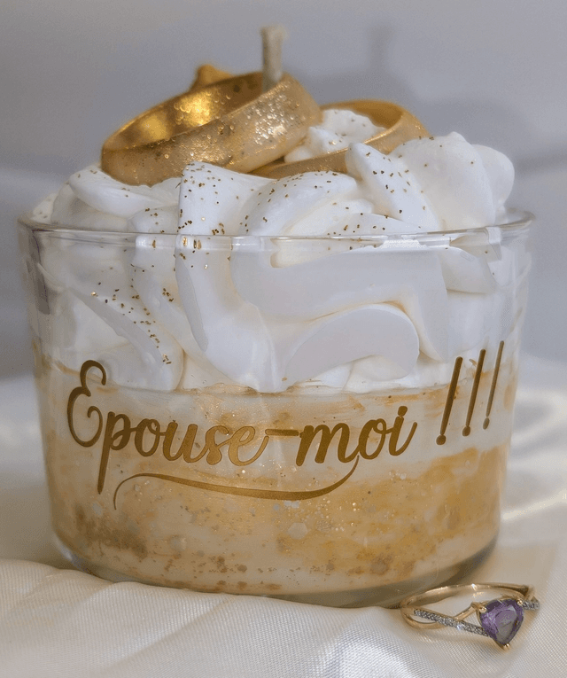 Bougie parfumée   &quot;ÉPOUSE-MOI&quot;